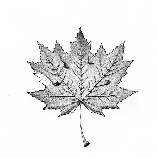 Maple Leaf tattoo design idea