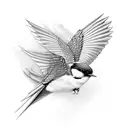 Swallow Bird tattoo design idea