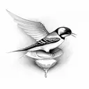 Swallow Bird tattoo design idea