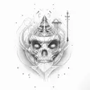 Only God Can Judge Me tattoo design idea