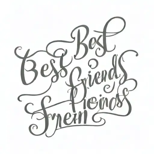 ...best friends means. typeface  tattoo design idea