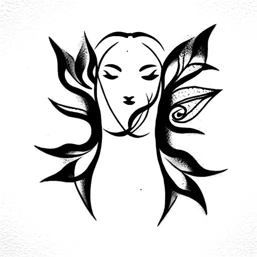 Vein tattoo for a female upper to lower leg tattoo design idea