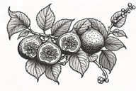 fig branch with figs tattoo design idea