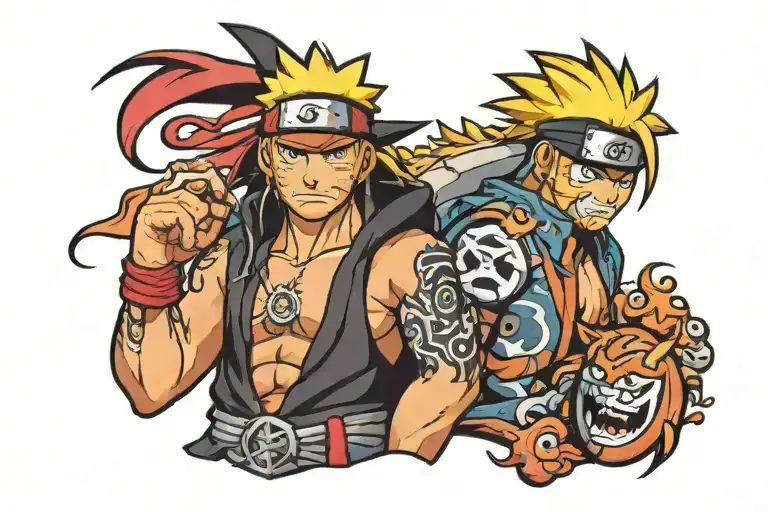puerto rico naruto naruto naruto tattoo design idea