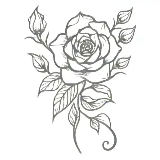 cover up for American trad flower on my ankle. I would like to cover it with delicate flowers  tattoo design idea