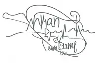 first name Bonny, Lyam and Talonn with heartbeat tattoo design idea