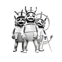 teletubbies tattoo design idea