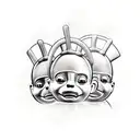 teletubbies tattoo design idea