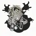 juice wrld 999 tattoo design idea