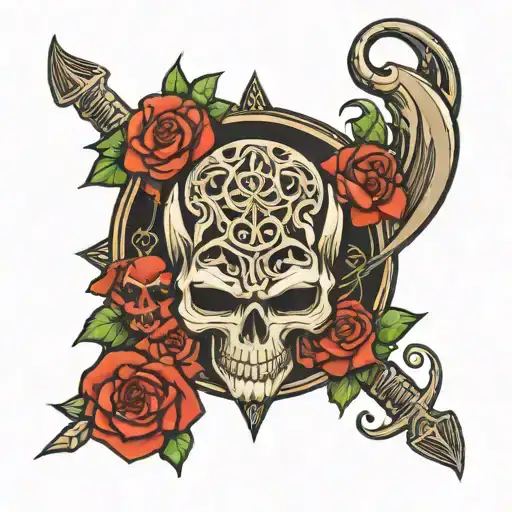 sleep token band logo tattoo design idea