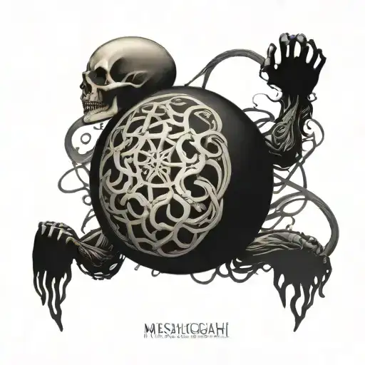 Album cover of Catch 33 by Meshuggah - made to fit a human leg tattoo design idea