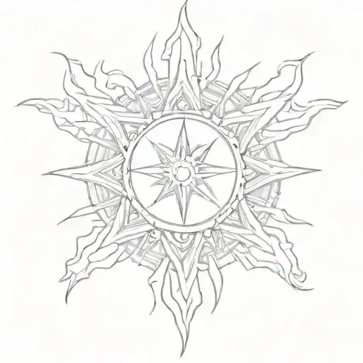 Godsmack sun tattoo design idea