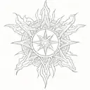 Godsmack sun tattoo design idea
