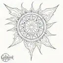 Godsmack sun tattoo design idea