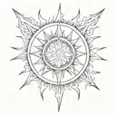 Godsmack sun tattoo design idea