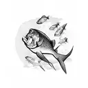 christianity fish tattoo design idea