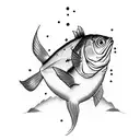 christianity fish tattoo design idea
