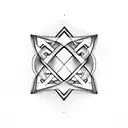 an infinity symbol shaped like an arrow tattoo design idea