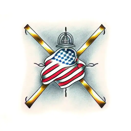 prison bars tattoo design idea