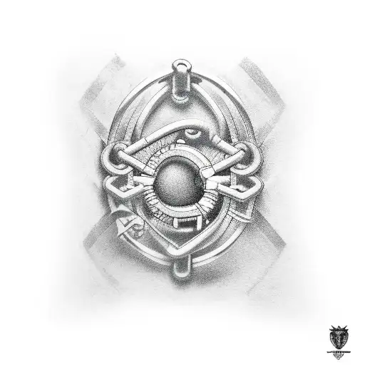 prison bars tattoo design idea