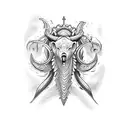 pisces with Taurus  tattoo design idea