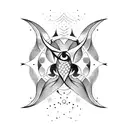 pisces with Taurus  tattoo design idea