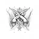pisces with Taurus  tattoo design idea