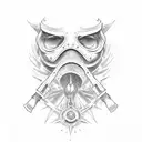 plague doctor tattoo design idea