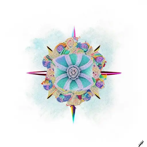 Lily rose cross tattoo design idea