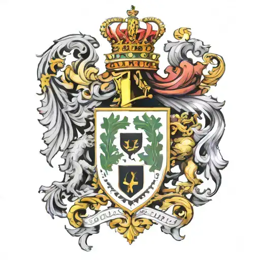 Borgia family coat of arms royalty heraldry tattoo design idea