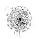 Dandelion tattoo design idea