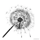 Dandelion tattoo design idea