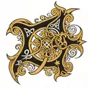 Chi Rho christogram tattoo design idea