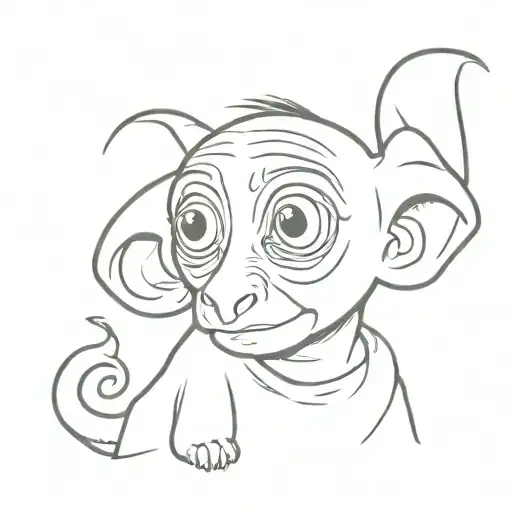 dobby harry potter unique design tattoo design idea