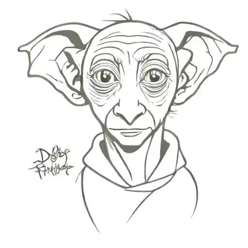 dobby harry potter  tattoo design idea