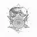 a tattoo with coordinates 28°41'42" N 77° 08' 00" E tattoo design idea