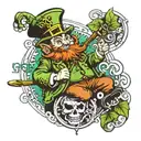 Leprechaun tattoo design idea