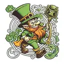 Leprechaun tattoo design idea