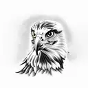 Golden Eagle Diving tattoo design idea