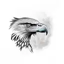 Eagle Diving tattoo design idea