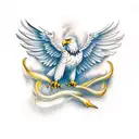 Eagle Diving tattoo design idea