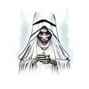 evil nun tattoo design idea