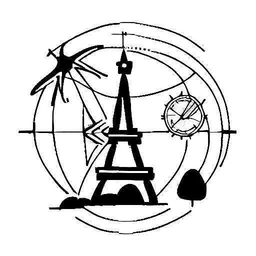 travel Spain and Portugal  tattoo design idea