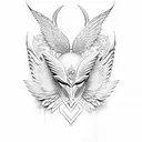 valkyrie's wings tattoo design idea