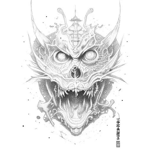 anime, aki from chainsaw man  tattoo design idea