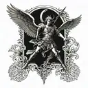 saint Michael tattoo design idea