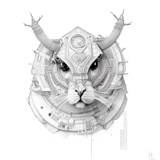 asexy Strong girl who has a ADHD and manik depression and architecture industrial designer  tattoo design idea