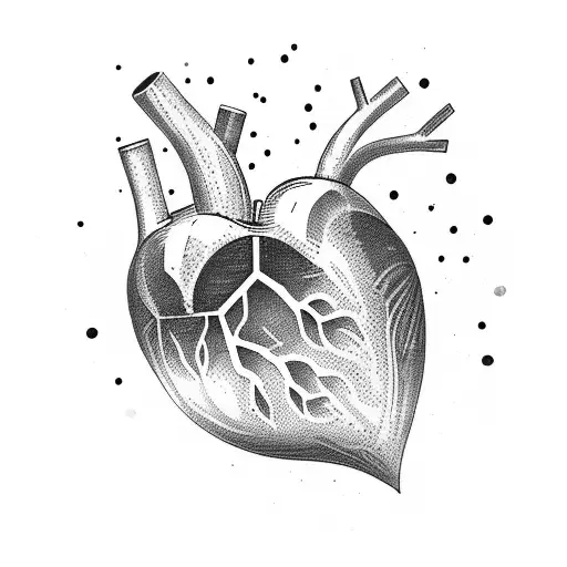 Crying Heart tattoo design idea