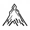 Volcano tattoo design idea