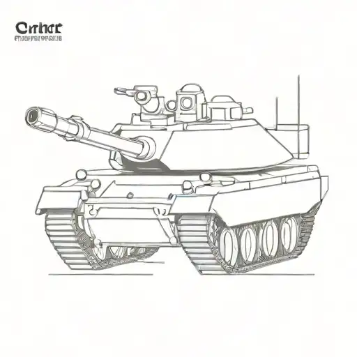 army and tank tattoo design idea